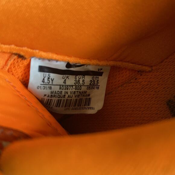 Nike Air Force 1 07 Prm Jdi Air Force Premium Orange 28C HGb60 Youth size 4.5 - Picture 9 of 16